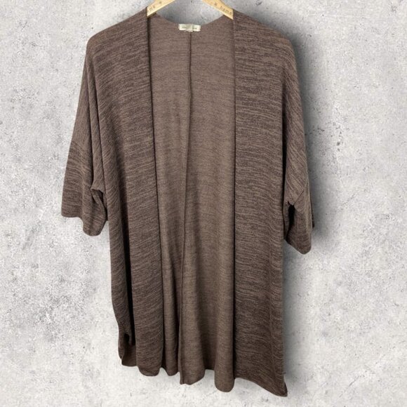 Urban Outfitters Oversized Knit Cardigan‎ Sweater Heathered Brown Size XS Boho - Picture 2 of 12